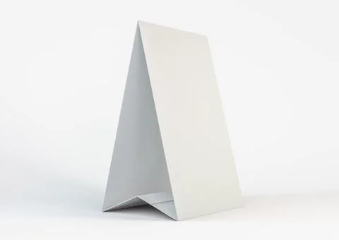 Blank paper Table Tent template for presentation. 3D illustration Stock Illustration