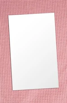 Blank paper on the table textile background Stock Photos