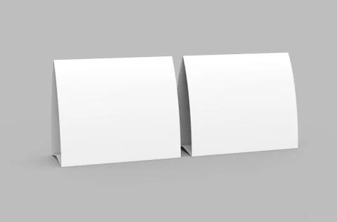 Blank paper tent template Stock Illustration