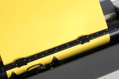 Blank paper in typewriter Stock Photos