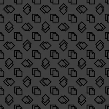 Blank paper web icon. flat design. Seamless pattern. 스톡 일러스트