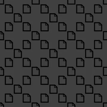 Blank paper web icon. flat design. Seamless pattern. Illustrazione stock