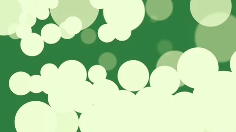 A blank paper with white background and green leaves circles screen pattern Stock-Footage 335146836