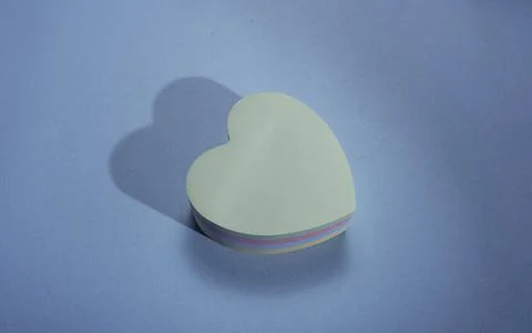 Blank papers with heart idea Stock Photos