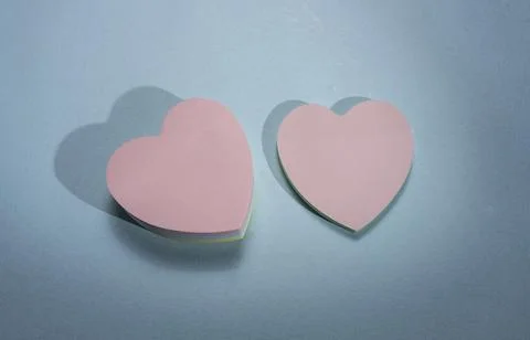 Blank papers with heart idea Stock Photos