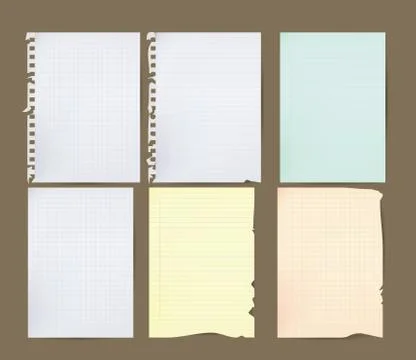 Blank papers Stock Illustration