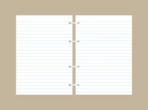 Blank papers Stock Illustration