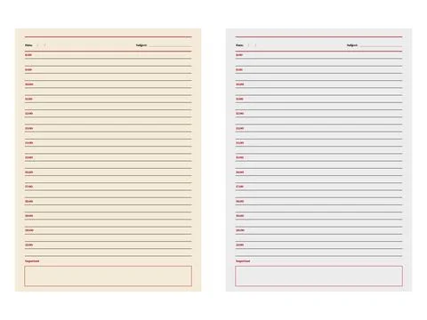 Blank papers isolated . Set of vector sheets Stock Illustration