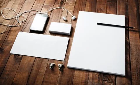 Blank paperwork mock-up Foto stock