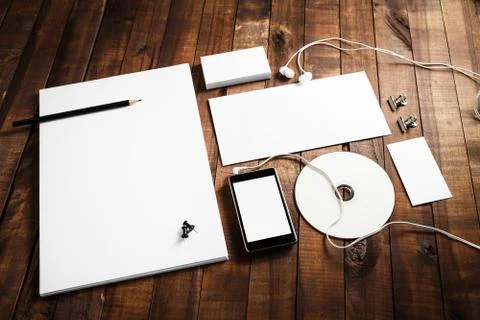Blank paperwork mock up Stock Photos