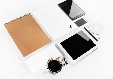 Blank paperwork mockup Stock Photos