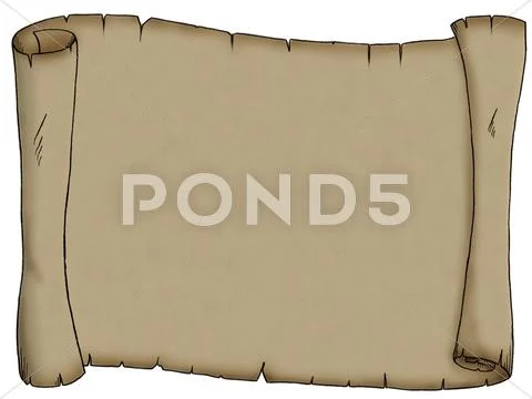 Blank parchment Stock Illustration