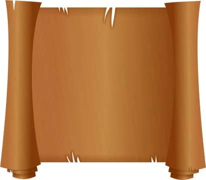 Blank Parchment Scroll Stock-Illustration