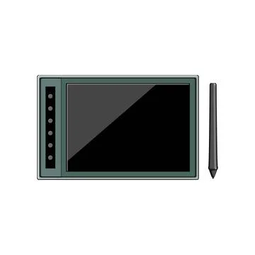 Blank pen display cartoon vector illustration Stock Illustration