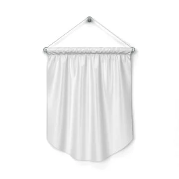 Blank pennant Stock Illustration
