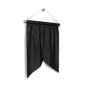 Blank pennant Stock Illustration