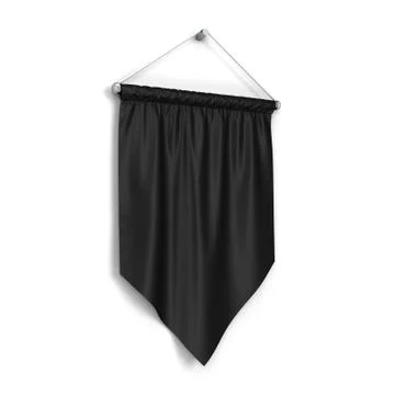 Blank pennant Stock Illustration