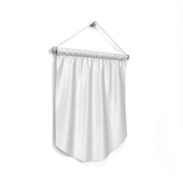 Blank pennant Stock Illustration