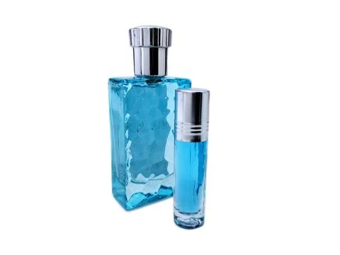 Blank perfume bottle Stock Photos