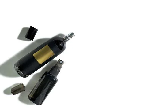Blank perfume bottle Stock Photos
