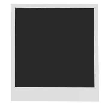 Blank Photo Frame, empty white photo frame vintage. 3D rendering Stock-Illustration