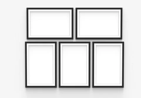 Blank picture frame Stock Illustration