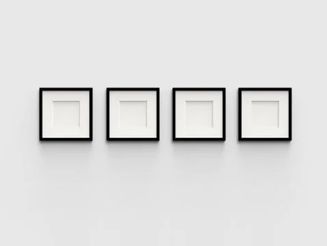 Blank picture frame Illustrazione stock