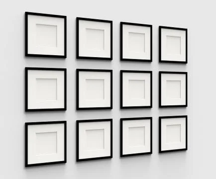 Blank picture frame Stock Illustration