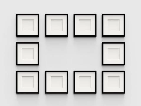 Blank picture frame Stock Illustration