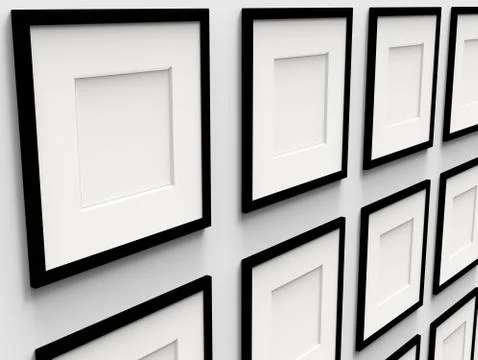 Blank picture frame 스톡 일러스트