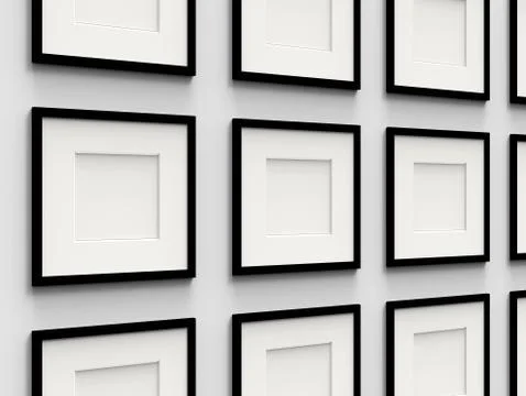 Blank picture frame Stock-Illustration
