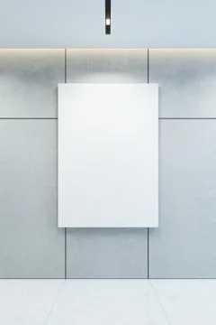 Blank picture frame on the wall, 3d rendering Stock-Illustration