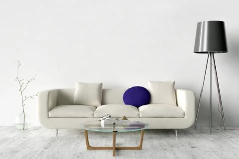 Blank Picture frame on the wall. Place your creation in this empty space. Ilustración de archivo