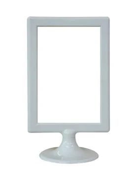 Blank picture frames at the desk Stock Photos