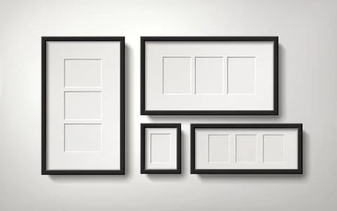 Blank picture frames Stock Illustration