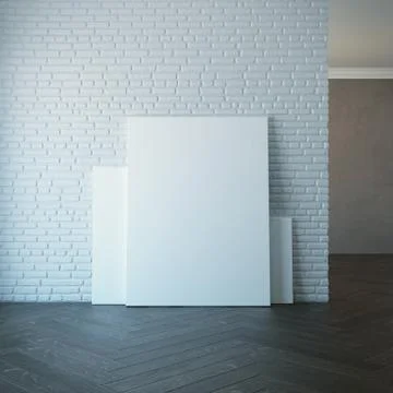 Blank picture on the wall Stock-Illustration