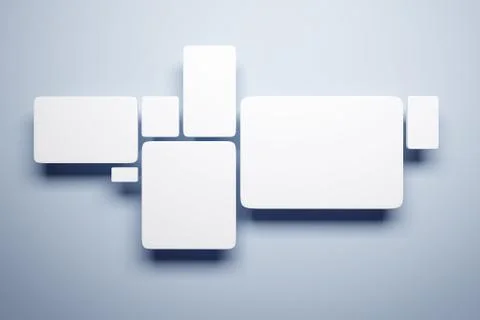 Blank pictures on the wall Stock Illustration