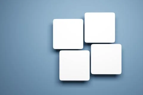 Blank pictures on the wall Stock Illustration