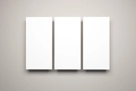 Blank pictures on the wall Stock Illustration