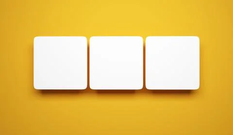 Blank pictures on the wall Stock Illustration