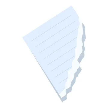 Blank piece of paper being torn apart イラスト素材