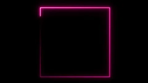 Blank pink neon frame Stock Illustration