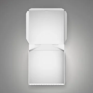 Blank pizza box Stock Illustration