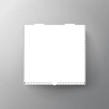 Blank pizza box Stock Illustration