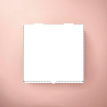 Blank pizza box Stock Illustration