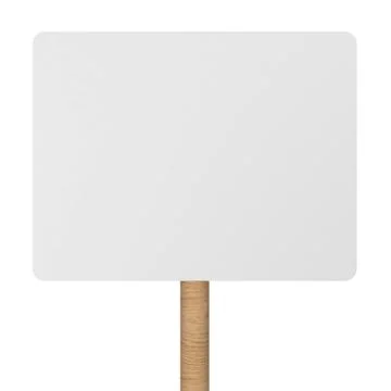 Blank placard Stock Illustration
