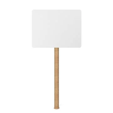 Blank placard Stock Illustration