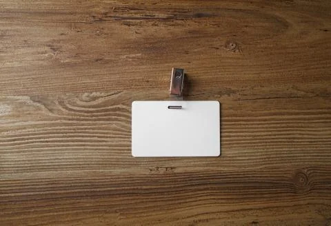 Blank plastic badge Stock Photos