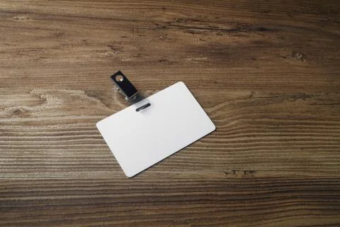 Blank plastic badge Stock Photos