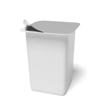 Blank plastic container for yogurt Stockillustratie
